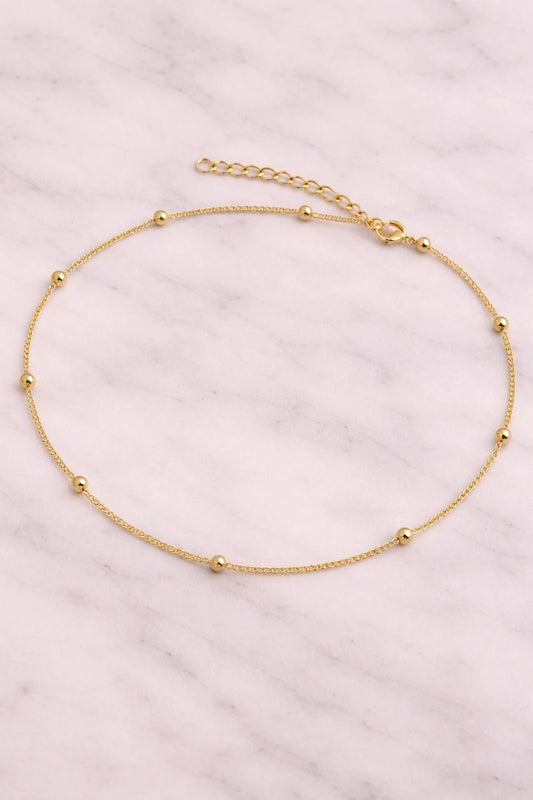 Collar cadena pelotitas Oro - ZAFFI joyas