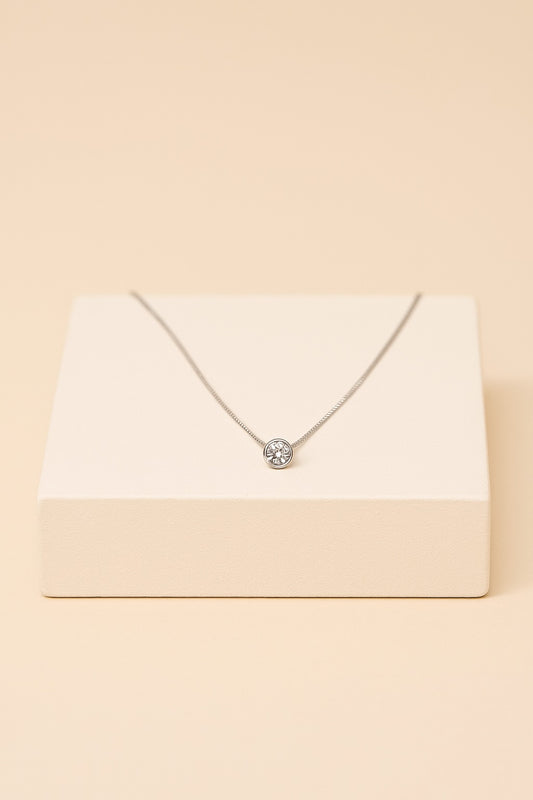 Collar Punto de luz Plata