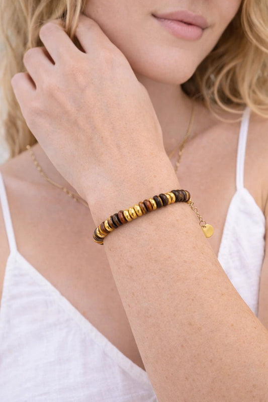 Pulsera Ayax Cobre Dorada - ZAFFI joyas