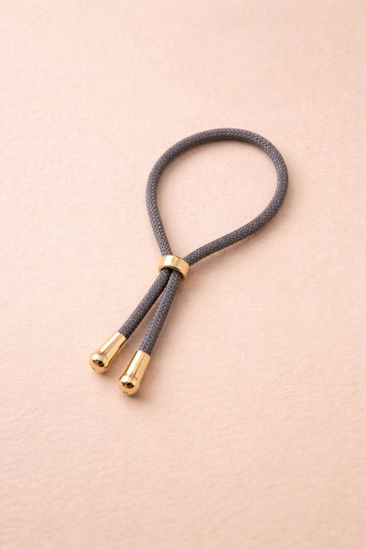 Pulsera Bimba Gris con terminaciones doradas - ZAFFI joyas