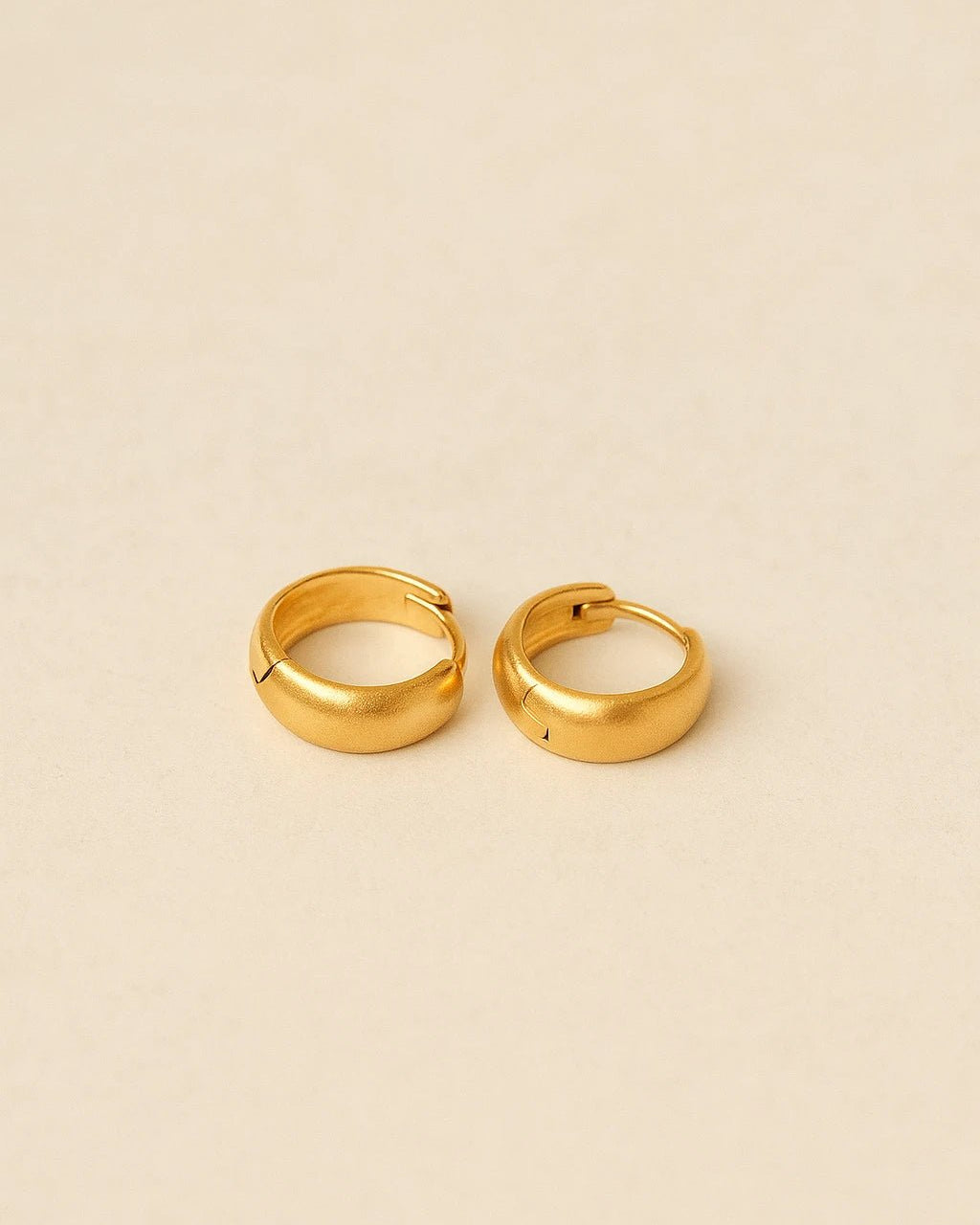 Argollas plata 925 bañadas en oro - ZAFFI joyas