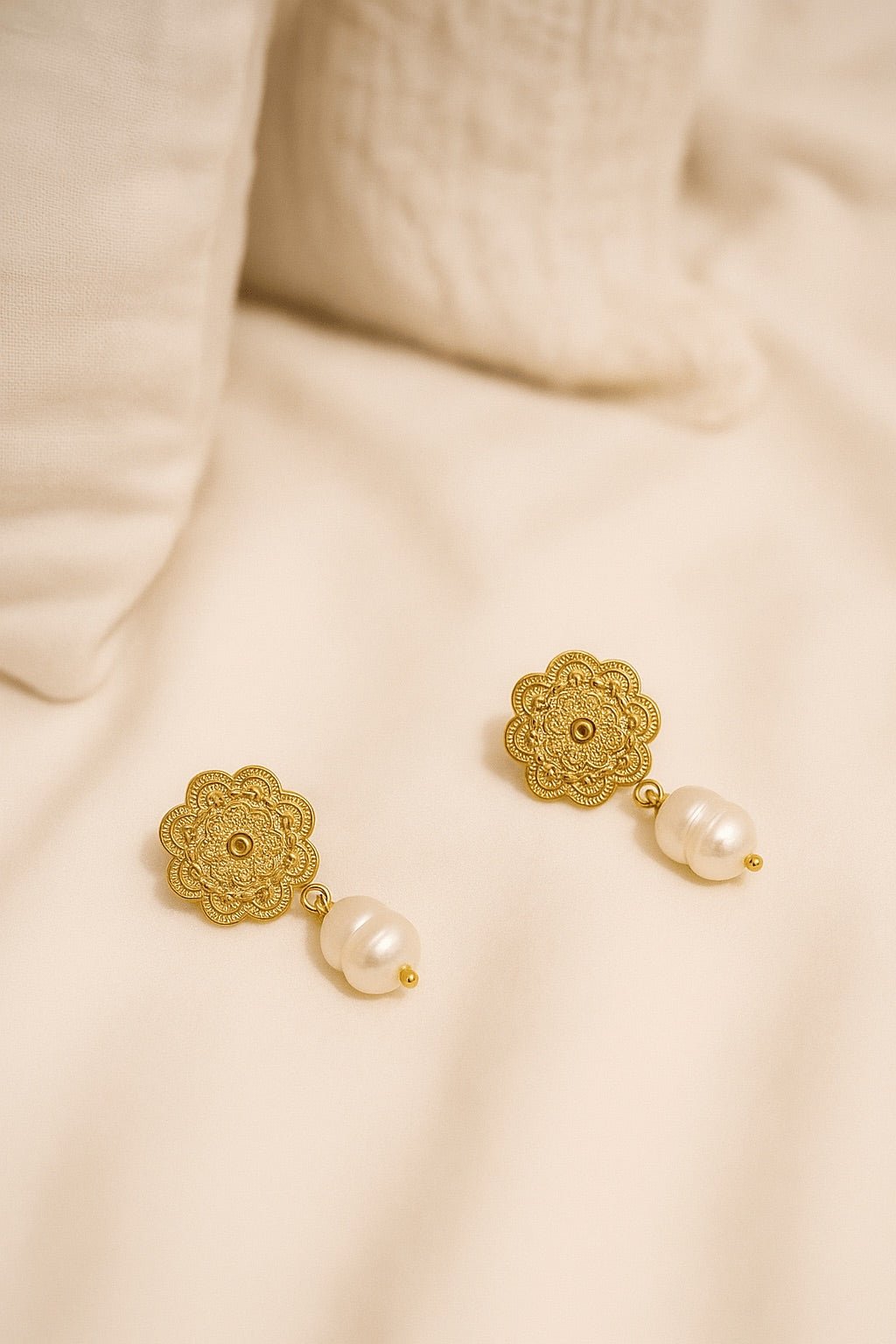 Aros Criseida Dorados - ZAFFI joyas