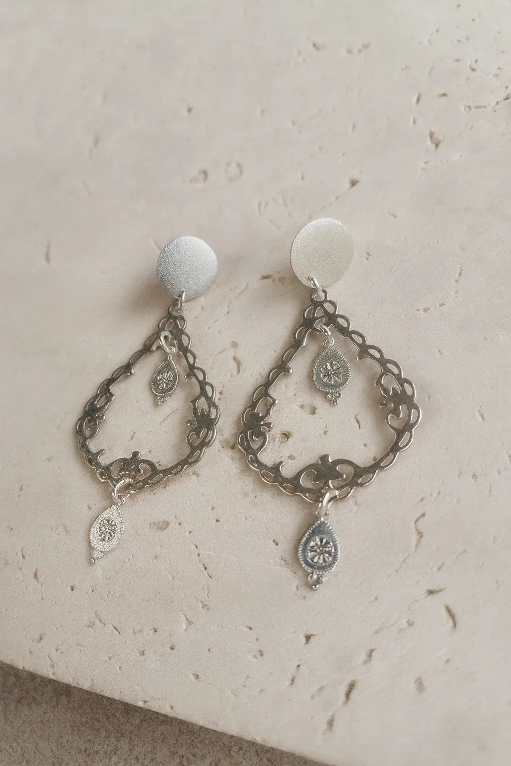Aros Freya plata - ZAFFI joyas
