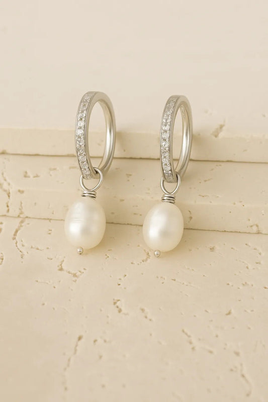 Aros Lia Plata M - ZAFFI joyas