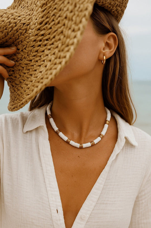 Collar Ayax blanco - ZAFFI joyas