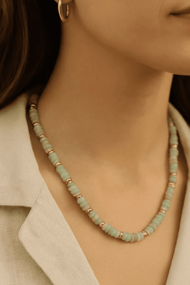 Collar Ayax Calipso Verde - ZAFFI joyas