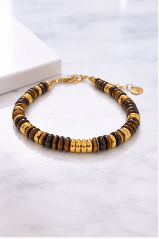 Pulsera Ayax Cobre Dorada - ZAFFI joyas