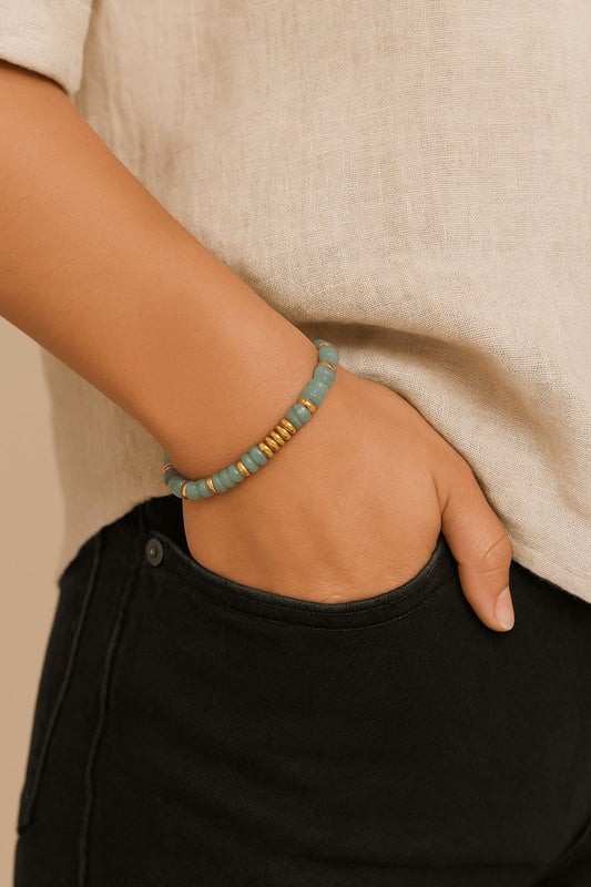 Pulsera Ayax verde - ZAFFI joyas