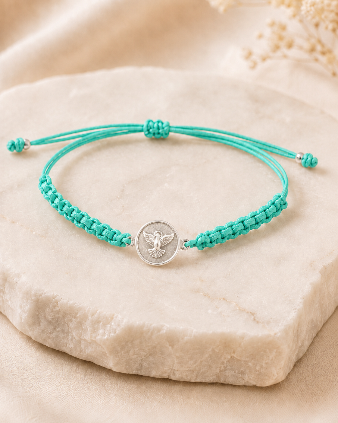 Pulsera tejida Espíritu Santo